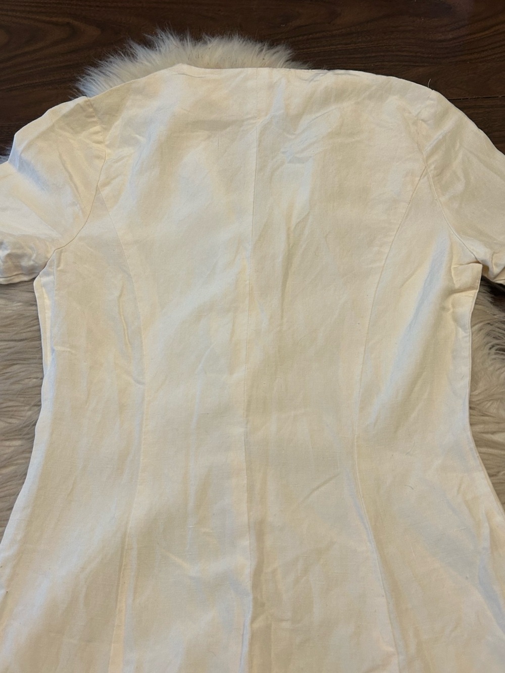 LAURA ASHLEY Vintage Silk Linen Blend Dress - Picture 6 of 11